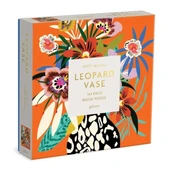 Galison Leopar Desenli Vazo Ahşap Puzzle - 1