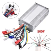DC 48V / 64V 500W Fırçasız Motor Sürücü  Scooter Elektrikli Bisiklet Beyin Bldc Hız Kontrol Kartı Su Geçirmez Metal Kutu thumbnail 6