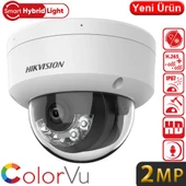 Hikvision DS-2CD1121G2-LIUF 2 MP Smart Hybrid Light IR Dome IP Kamera thumbnail 2