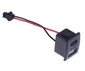 Type-C / Usb A Dişi Soket Kavisli  2 Pin 10cm Kablo Jst Çift Usb 5V 2A Panel Montaj Cep Telefonu Tablet Led Lamba Şarj Adaptör Fan thumbnail 6