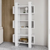 Milano Kitaplık, Raflı Kitaplık, Kütüphane, Çalışma Odası, Ev-Ofis - 3