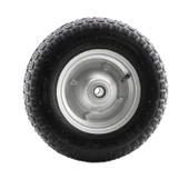 El Arabası Yük Taşıma Tekeri Bilyeli Rulmanlı Havalı Dubleks 350x70 mm Çelik Jant Tekerlek thumbnail 4