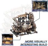 Robotime 3D Ahşap Puzzle Mekanik Dişli Model - 4