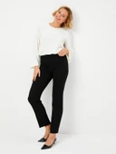 Faik Sönmez Minimalist Kadın Pantolon - Regular Fit - Yüksek Bel - 5