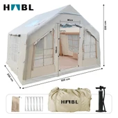 HABL 8 Kişilik 8m2 Su,Rüzgar ve Kar Geçirmez 420D Oxford Kumaşlı 4 Mevsim Şişme Çadır 320cm(U) 250cm(G) 220cm(Y) - 2