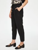 Faik Sönmez Minimalist Midi Kadın Pantolon - Yüksek Bel Rahat thumbnail 9