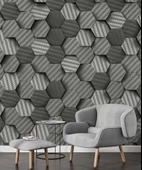 3 Boyutlu Carbon Fiber Görünümlü Duvar Kağıdı Baskı thumbnail 6