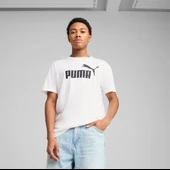 Puma Ess No.1 Logo Tee Erkek Beyaz Spor Tişört - 682532 02 - 1