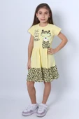 KIZ ÇOCUK ELBİSE FIRFIRLI KEDİCİK BASKILI C13 thumbnail 7