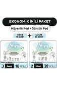 Sleepy Ekonomik Paket (Bio Natural Hijyenik Ped Gece 18'li + Günlük Ped Uzun 32'li) thumbnail 1