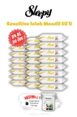 Islak Mendil 24 AL 20 ÖDE Sleepy Sensitive 50'li ve ROSIE - 1
