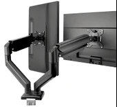 Tayfun 17-32'' Masa Üstü Hareketli İkili 2 Monitör Tutucu Askı Aparatı-Amortisörlü thumbnail 1