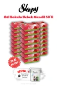 Islak Bebek Mendil 24 AL 20 ÖDE Sleepy Gül Kokulu 50'li ve ROSIE thumbnail 1