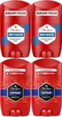 Old Spice WhiteWater & Captain Stick Roll-On Men/Erkek Deodorant 50ML (Karma 4 Lü Set) - 1