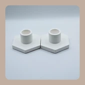 Lumen Dekoratif 2'li Mumluk & Şamdan Seti | El Yapımı | Minimalist Tasarım - 5