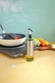 350 ml Sızdırmaz Başlıklı Cam Yağdanlık Paslanmaz Damlatmaz Kapaklı Sosluk Sirkelik Yağ Şişesi - 6