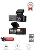 Lenovo Q7-7302 Siyah 1080P Wifi Araç içi Dokunmatik Ön İç Ve Arka Araç Kamerası - 1