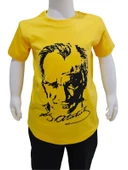 Atatürk Baskılı Sarı Tişört - 1