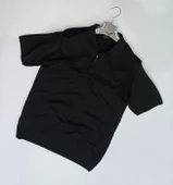 Turbulance Polo Yaka Kısa Kol Fermuarlı Erkek Triko Tişört - 5