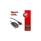 QPORT Q-HVG18 HDMI TO VGA 1,8MT DÖNÜŞTÜRÜCÜ KABLO - 2