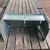 Kamp Ayısı® WindShield™ Katlanır Metal Rüzgarlık: Portatif Rüzgar Kesici - Kartuşlu Kamp Ocakları İçin - 5