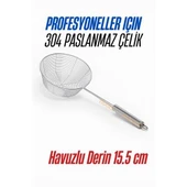 Zhltools Derin Kevgir Havuzlu Süzgeç 304 Paslanmaz Çelik 15.5 cm - 1