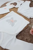 Sema Baby 5 Parça Hastane Çıkışı Zıbın Seti 0-3 Ay - Butterfly - 2