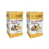 Varlay Ballı Gül Hatmili Zencefilli Macun 450 gr 2 Adet - 1
