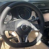 DİKİŞLİ DİREKSİYON KILIFI SİYAH DERİ SİYAH DİKİŞLİ NİSSAN X-TRAİL İÇİN thumbnail 1