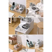Piev Çekmeceli Bölmeli Çok Amaçlı Düzenleyici Mini 3 lü Organizer - 1