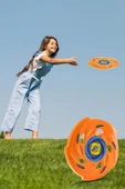 Frizbi Fırlatma Diski 4'lü Set 24 cm Bahçe Plaj Kumsal Oyuncağı - 3