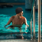 4 Adet Siyah Likralı Bez Bone Havuz Bonesi Deniz Yüzücü Bonesi (Tüm Yaşlara Uygun) - 4