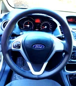 DİKİŞLİ DİREKSİYON KILIFI SİYAH DERİ MAVİ DİKİŞLİ FORD CURRİER İÇİN thumbnail 2