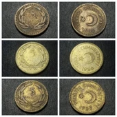 Escoines Koleksiyon 39963679f8ea367bde 1955/56/57 5Kuruş TEMİZ/ÇT eski madeni para - 1