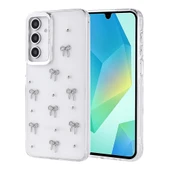 Gpack Samsung Galaxy A16 uyumlu Kılıf Kenarlar Airbagli Simli Şeffaf Kutup Kapak thumbnail 1