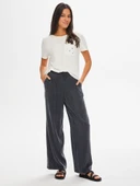 Faik Sönmez Minimalist Oversized Midi Kadın Pantolon - Günlük Kullanım thumbnail 1