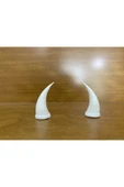 3DTASARIMDOKTORU Kask Boynuzu (beyaz) - 4
