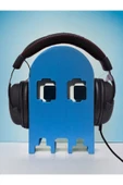 Nerva Design 3D Pacman Dekoratif Masaüstü Kulaklık Standı - Kulaklık Tutacağı - 1