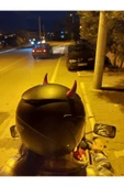 HAFA 3D TASARIM Motosiklet Kask Süsü - Kask İçin Şeytan Boynuzu - Hediyelik - 1