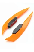 CANEREGE 2 adet motosiklet Winglet aerodinamik Spoiler kanat yan Spoile motosiklet aksesuarları kask bıçağı - 1