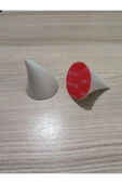 Kask Boynuz Süsü Aksesuarı Takım Beyaz Kask Boynuzu - 1