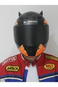 Kask Boynuz Süsü Aksesuarı Takım Siyah Kask Boynuzu - 2