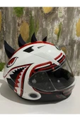 Motosiklet Kask Dikeni Kask Aksesuarı Kask Sivri Uçlar - Dikenli Görünüm Kask Aparat - 5