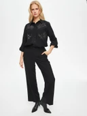 Faik Sönmez Minimalist Yüksek Bel Kadın Pantolon - Düz Kesim - Şık ve Rahat - 7