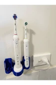 HAFA 3D TASARIM Oral-B Diş Fırçası Standı - Diş Fırçalık - 2'li Duvara Monte Stant - Banyo Düzenleyici - 3