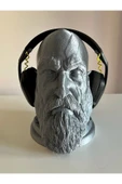 Kratos Kulaklık Standı, Özel Tasarım Masaüstü Kulaklık Tutacağı/Tutucu, cm - God of War, GoW, 23 cm - 3