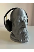 Kratos Kulaklık Standı, Özel Tasarım Masaüstü Kulaklık Tutacağı/Tutucu, cm - God of War, GoW, 23 cm - 1