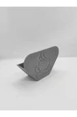 Nerva Design 3D Gümüş Renkli Filtre Kahve Kağıdı Tutucu Stant, Masaüstü - 3