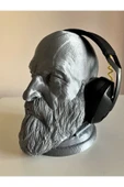 Kratos Kulaklık Standı, Özel Tasarım Masaüstü Kulaklık Tutacağı/Tutucu, cm - God of War, GoW, 23 cm - 2