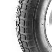 Havalı Dublex El Arabası Yük Taşıma Tekeri Siboplu Bilyeli Rulmanlı 370x80 mm Çelik Jant Tekerlek - 4